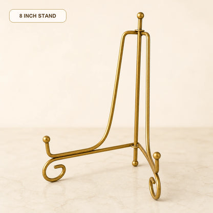 Eight-inch tabletop display stand detail for large memorial frame