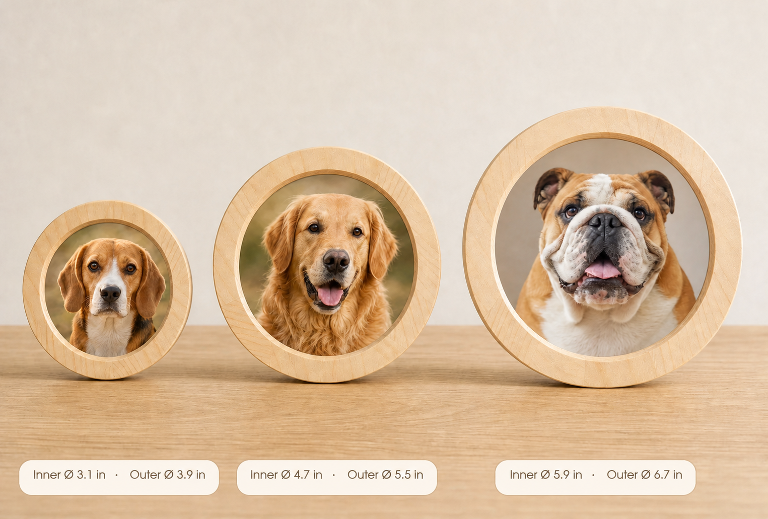 Their photo and collar, together